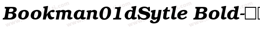 Bookman01dSytle Bold字体转换
